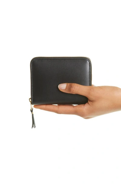 Shop Comme Des Garçons Classic Leather Zip Accordion Wallet In Black