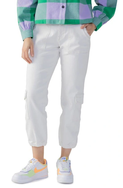 Shop Sanctuary Brooklyn Crop Stretch Cotton Cargo Joggers In Wntw