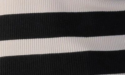 Sanctuary Lean In Button Shoulder Stripe Rib Sweater In Tmbs