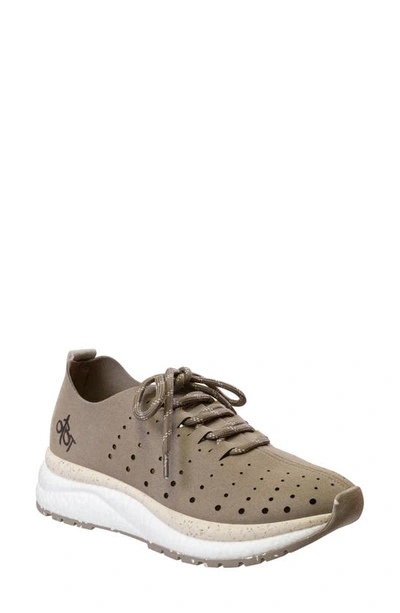 Shop Otbt Alstead Perforated Sneaker In Greige