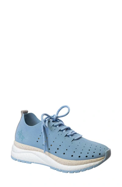 Shop Otbt Alstead Perforated Sneaker In Light Blue
