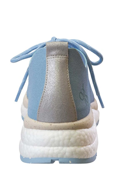 Otbt Alstead Perforated Sneaker In Light Blue