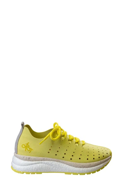 Shop Otbt Alstead Perforated Sneaker In Canary