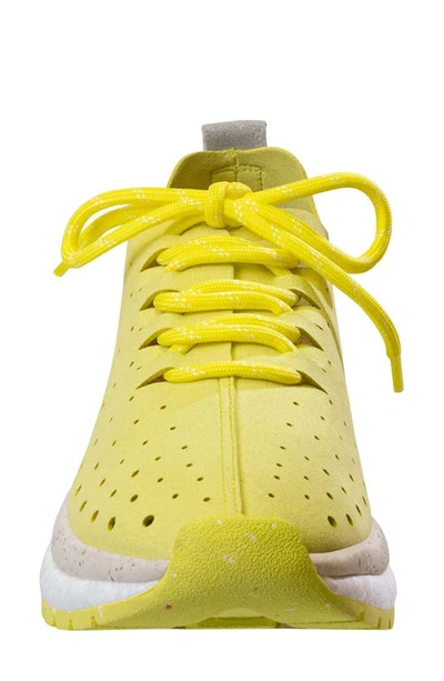 Otbt Alstead Perforated Sneaker In Canary