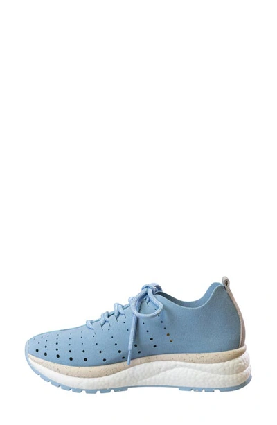 Otbt Alstead Perforated Sneaker In Light Blue