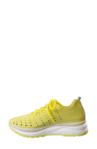 Otbt Alstead Perforated Sneaker In Canary