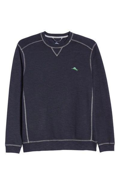 Shop Tommy Bahama Tobago Bay Crewneck Pullover In Ocean Deep