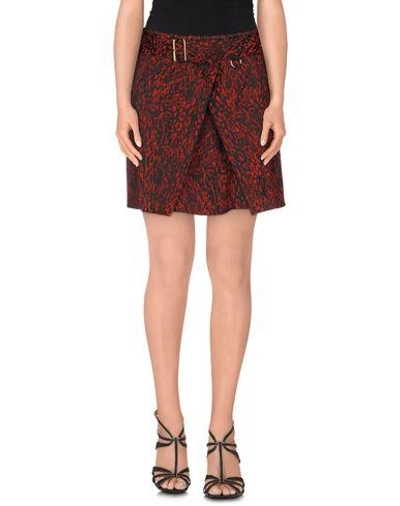 Shop Atos Lombardini Mini Skirt In Red