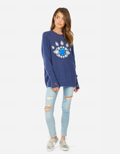 Lauren Moshi Ladona Diamond Eye In Navy