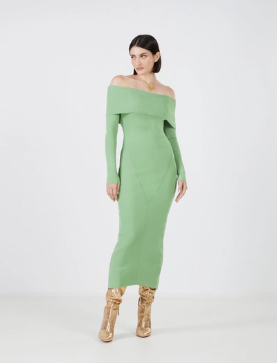 Bcbgmaxazria off the shoulder dress online
