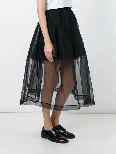 Shop Simone Rocha Tulle Midi Skirt