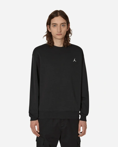 Shop Nike Essentials Fleece Crewneck Sweatshirt Black In Multicolor