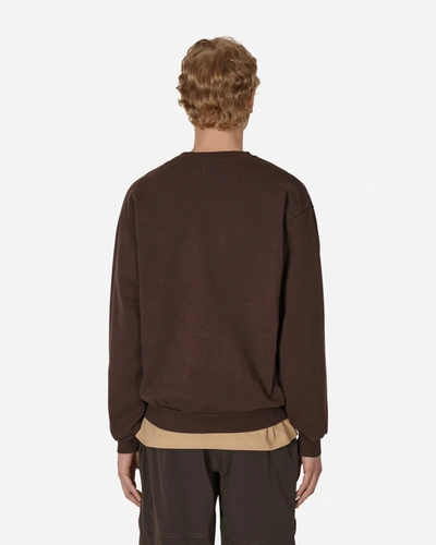 4 Worth Doing Experimental Studio Crewneck Sweatshirt In Brown