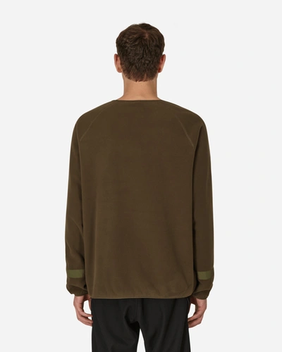 Shop Wild Things Polartec® Wind Crewneck Sweatshirt In Green