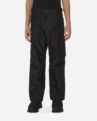 Moncler Black Cargo Pocket Ski Trousers In Black