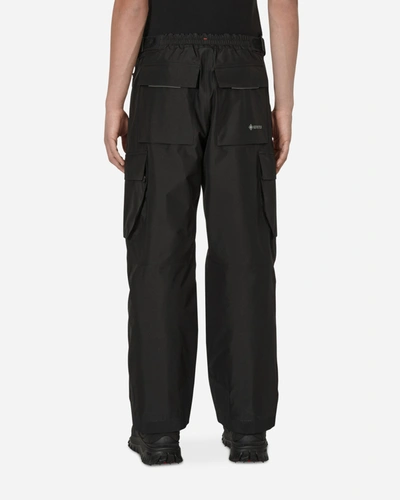 Moncler Black Cargo Pocket Ski Trousers In Black