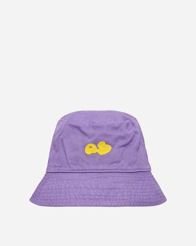 Shop Acne Studios Bubble Logo Bucket Hat In Purple