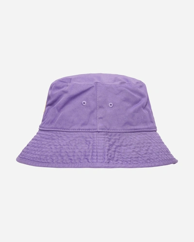 Shop Acne Studios Bubble Logo Bucket Hat In Purple
