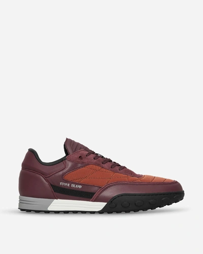 Shop Stone Island 77fws0202 Sneakers Burgundy In Red