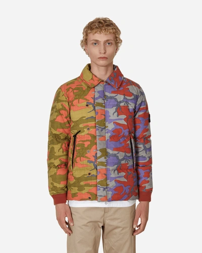 Shop Stone Island Heritage Camo Ripstop Nylon Down Jacket In Multicolor