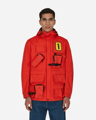 Shop Junya Watanabe Jay Kay Hooded Jacket In Red