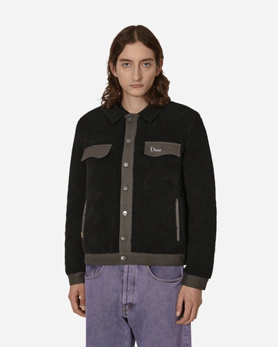 Shop Dime Sherpa Denim Jacket In Black