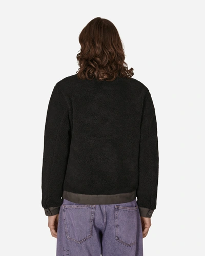 Dime Sherpa Denim Jacket In Black