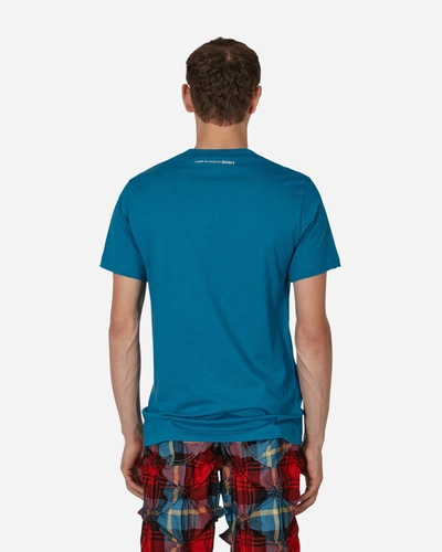 Shop Comme Des Garçons Shirt Rear Logo T-shirt In Blue