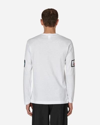Shop Comme Des Garçons Shirt Invader B-3 Longsleeve T-shirt In White