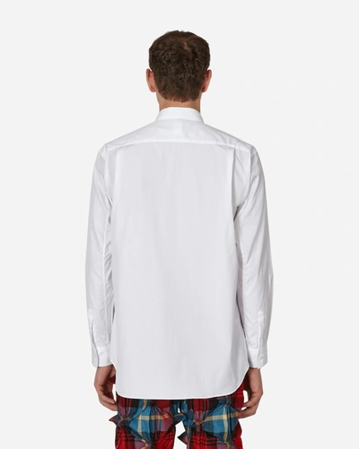 Shop Comme Des Garçons Shirt Invader Poplin Shirt In White