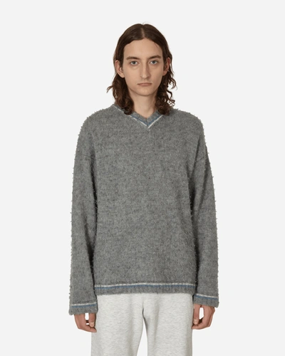 Erl Wool-blend Sweater In Grey