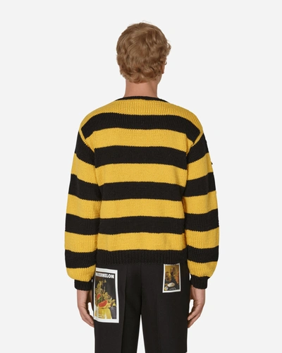 Shop Sky High Farm Hand Knit Bee Knit Sweater In Black