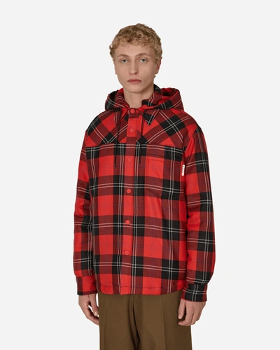 Shop Marni Padded Overshirt In Red
