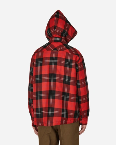 Shop Marni Padded Overshirt In Red