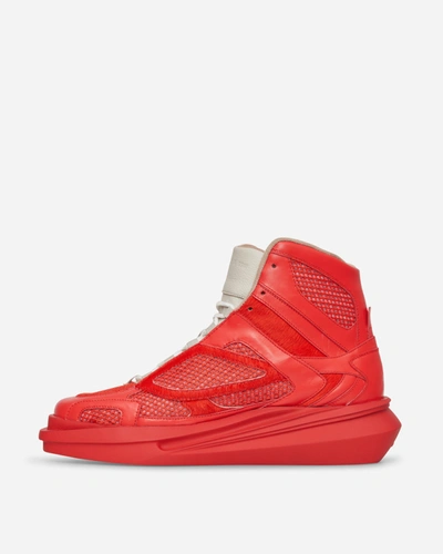 Shop Alyx High Top Mono Hiking Sneakers In Red