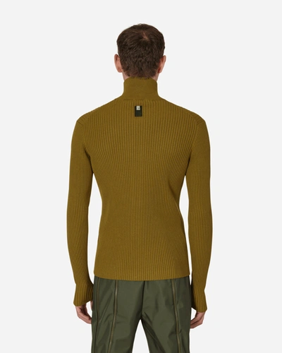 Shop Alyx Small Rib Zip-up Sweater In Green