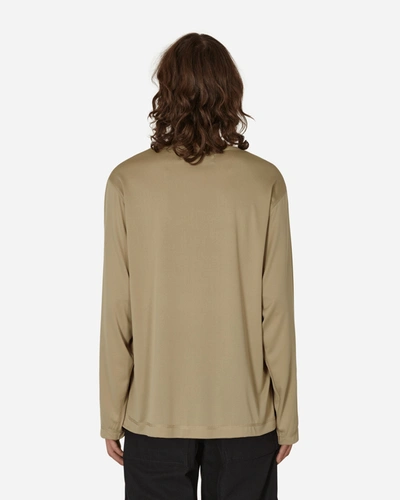 Bryan Jimene`z Silk Weight Top In Beige