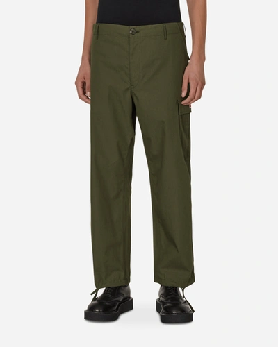 Shop Kenzo Cargo Trousers In Green