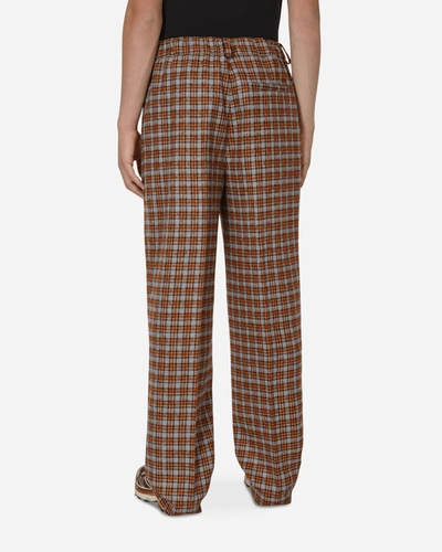 Wales Bonner Harmonic Wide-leg Checked Virgin Wool And Mohair-blend Tweed Trousers In Brown