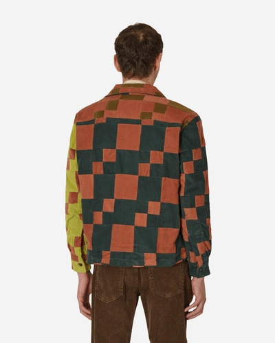 Shop Bode Corduroy Four Patch Overshirt In Multicolor