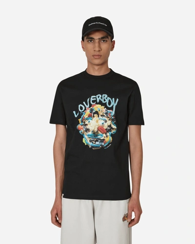 Shop Charles Jeffrey Loverboy Face T-shirt In Black