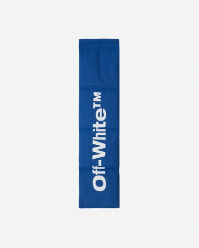 Shop Off-white Bounce Maxi Ski Scarf Blue In Black