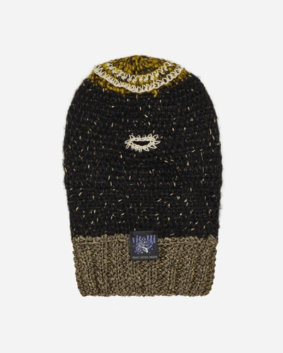Vitelli Crochet Balaclava Multicolor In Black