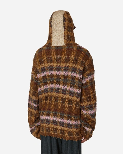 Shop Vitelli Knitted Monster Hoodie In Multicolor