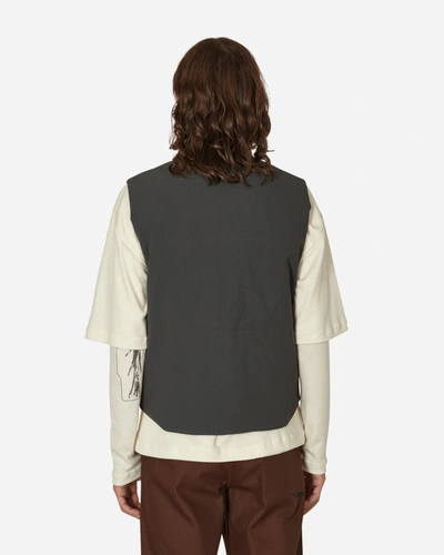 Shop Gr10k Ibq Dynamic Asfalt Padded Vest In Grey