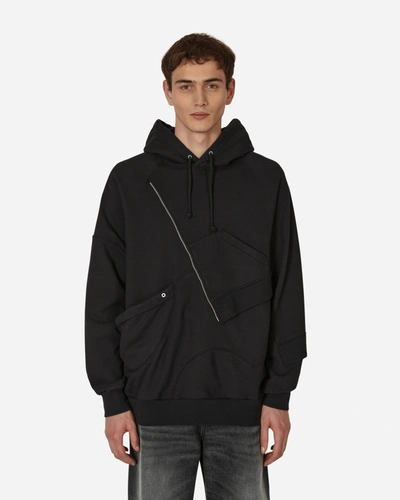 Shop Undercoverism Panelled Hooded Sweatshirt In Black