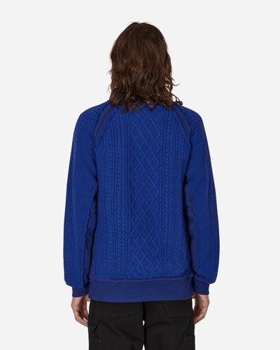 Undercoverism Rebuild Crewneck Sweater In Blue