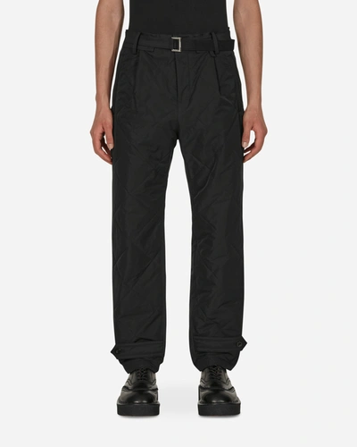 Shop Sacai Quilted Pants In Black