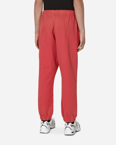 Shop Guess Usa Washed Terry Sweatpants Red In Multicolor