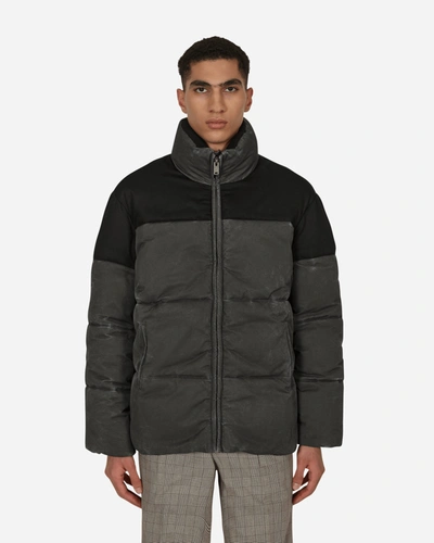 Shop Guess Usa Canvas Puffer Jacket In Black